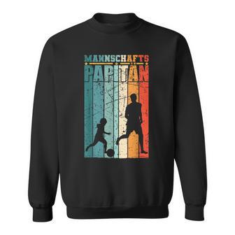 Mannschaftspapitän Vater Sohn Fußballer Fußball Papa Sweatshirt - Seseable