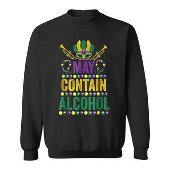 Mardi Gras Beer Drinkers May Contain Alcohol Mardi Gras 2023 Sweatshirt - Seseable