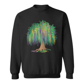 Mardi Gras Carnival Mexican Graphic Bead-Tree Bourbon Street Sweatshirt | Mazezy UK