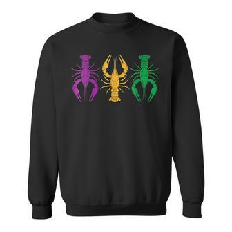 Mardi Gras Crawfish Funny Lobsters Celebration Costume Sweatshirt - Seseable