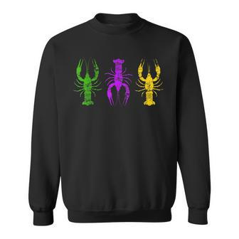 Mardi Gras Crawfish Jester Hat Bead New Orleans Gifts Sweatshirt - Thegiftio UK