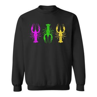 Mardi Gras Crawfish Jester Hat Bead New Orleans Gifts V4 Sweatshirt - Seseable
