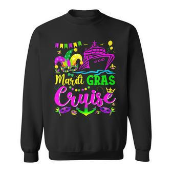 Mardi Gras Cruise Cruising Mask Funny Mardi Gras Cruise Ship Sweatshirt - Seseable