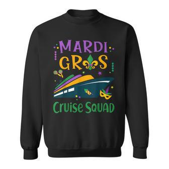Mardi Gras Cruise Squad Cruising Vacation Ship Funny Sweatshirt | Mazezy