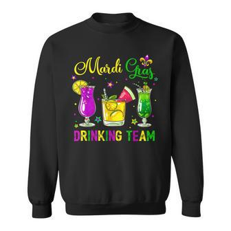 Mardi Gras Drinking Team Carnival Fat Tuesday Lime Cocktail Sweatshirt - Seseable