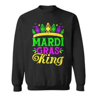 Mardi Gras King Funny Carnival Festival Mardi Gras Graphic Sweatshirt - Seseable