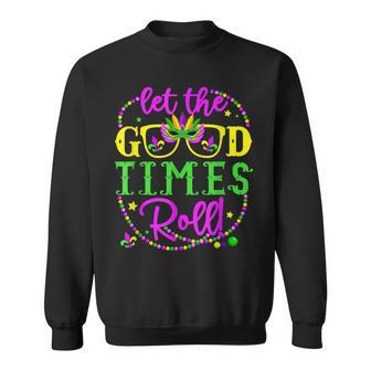 Mardi Gras Let Good Times Sweatshirt - Seseable