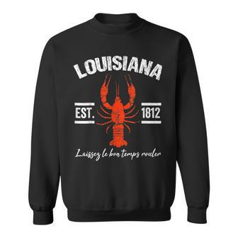 Mardi Gras Louisiana Crawfish New Orleans Men Women Sweatshirt - Seseable
