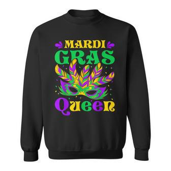 Mardi Gras Queen Funny Carnival Mardi Gras Party Festival Sweatshirt - Seseable