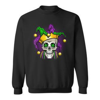 Mardi Gras Skull New Orleans Louisiana Mobile Alabama 2023 Sweatshirt - Seseable