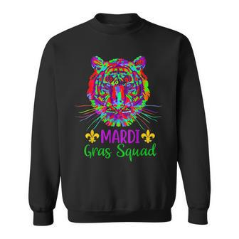Mardi Gras Squad Funny Tiger Sweatshirt | Mazezy UK