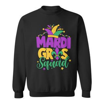 Mardi Gras Squad Party Costume Outfit - Funny Mardi Gras Sweatshirt - Seseable
