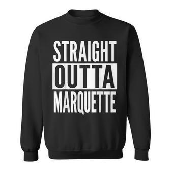 Marquette Straight Outta College University Alumni Sweatshirt - Seseable