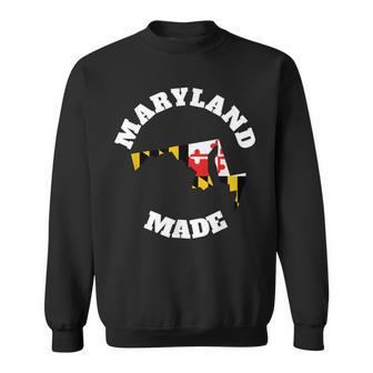 Maryland Made State Flag Made In Maryland Sweatshirt - Seseable