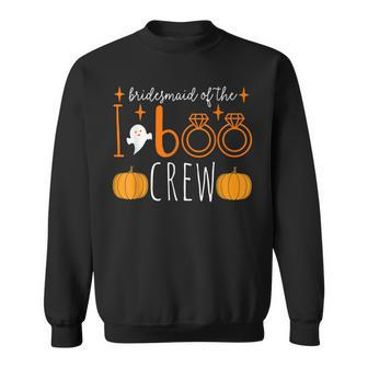Matching Bridesmaid Halloween Boo Crew Bridal Party Spooky Sweatshirt - Seseable