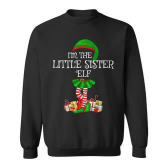 Matching Family Group Im The Little Sister Elf Christmas Men Women Sweatshirt Graphic Print Unisex - Thegiftio UK