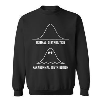 Math Statistics Normal Paranormal Distribution Teacher Men Women Sweatshirt Graphic Print Unisex - Thegiftio UK