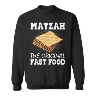 Matzah The Original Fast Food Passover Jewish Seder Funny Sweatshirt | Mazezy DE