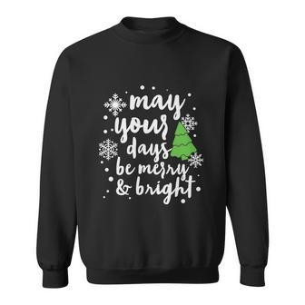 May Your Days Be Merry Christmas Af Family Christmas Snowman Sweatshirt - Monsterry AU