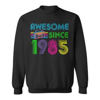 Mb Retro Vintage 80S Awesome Since 1985 36Th Birthday Sweatshirt - Seseable