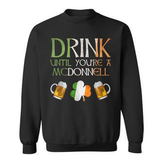 Mcdonnell Family Name Gift For Proud Irish From Ireland Sweatshirt - Seseable