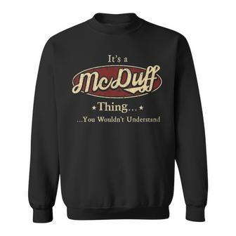 Mcduff Shirt Personalized Name Gifts T Shirt Name Print T Shirts Shirts With Name Mcduff Men Women Sweatshirt Graphic Print Unisex - Thegiftio UK