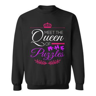 Meet The Queen Of Puzzles Queen Puzzle Kooky Puzzle Lovers Men Women Sweatshirt Graphic Print Unisex - Seseable