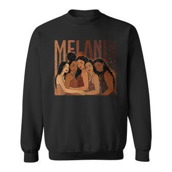 Melanin Princess African American Girls Black History Month V4 Sweatshirt - Seseable