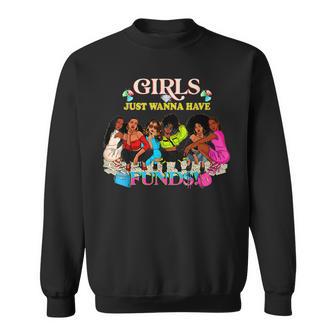 Melanin Queen Pride Hip-Hop Women Fashion Having Funds Men Women Sweatshirt Graphic Print Unisex - Seseable