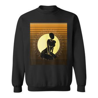 Melanin Sun Goddess Graphic- Men Women Sweatshirt Graphic Print Unisex - Thegiftio UK