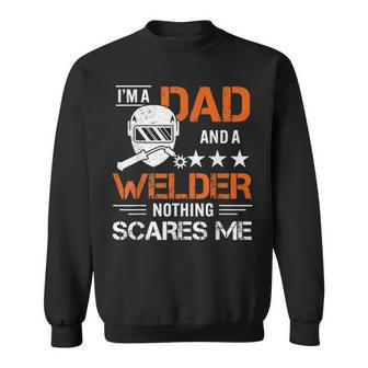 Men Welder Dad Welding Fathers Day Funny Sweatshirt - Seseable