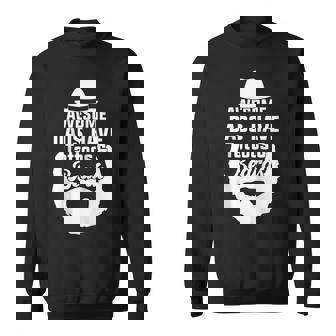 Mens Awesome Dads Have Tattoos And Beards Father Day Sweatshirt - Thegiftio