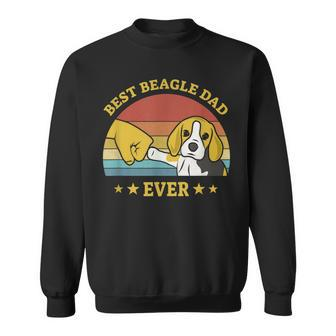 Mens Best Beagle Dad Ever Proud Vintage Beagle Gifts Puppy Lover Sweatshirt - Seseable