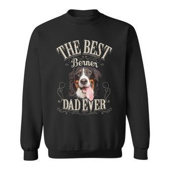 Mens Best Berner Dad Ever Funny Bernese Mountain Dog Gift Vintage Sweatshirt - Seseable