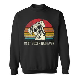 Mens Best Boxer Dad Ever Funny Boxer Dog Dad Fathers Day Gift Sweatshirt - Seseable