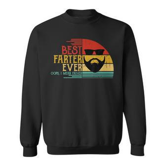 Mens Best Farter Ever I Mean Father Men Fathers Day Funny Vintage Sweatshirt - Thegiftio UK