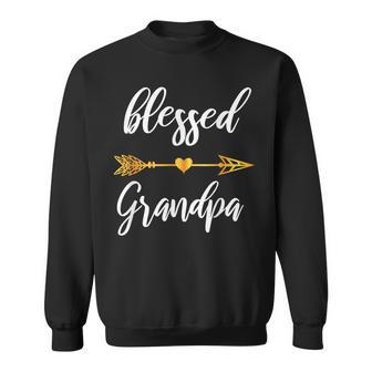 Mens Blessed Grandpa Men Family Matching Thanksgiving Men Women Sweatshirt Graphic Print Unisex - Thegiftio UK