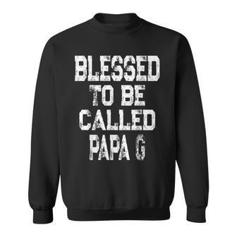 Mens Blessed To Be Called Papa Fathers Day Sweatshirt - Thegiftio UK