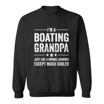 Mens Boating Grandpa Just Like A Normal Funny Boat Captain Shirt Men Women Sweatshirt Graphic Print Unisex - Thegiftio UK