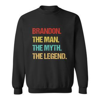 Mens Brandon The Man The Myth The Legend Sweatshirt - Monsterry
