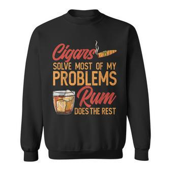 Mens Cigar And Rum Lovers I Cuban Cigar Sweatshirt | Mazezy