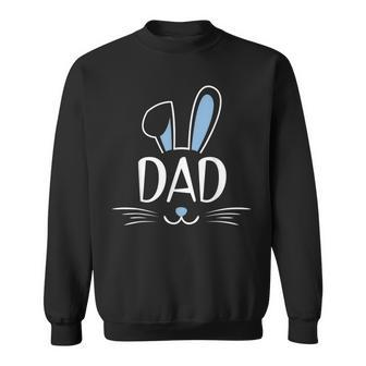 Mens Dad Bunny Rabbit Face Family Group Easter Fathers Day Sweatshirt - Thegiftio UK