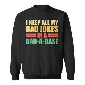 Mens Dad Joke Funny Father Vintage Sweatshirt - Seseable
