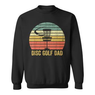 Mens Disc Golf Dad Vintage Fathers Day Frisbee Golfer Retro Sweatshirt - Seseable