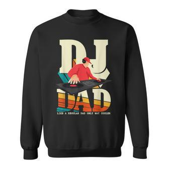 Mens Dj Dad Vintage Funny Beat Disc Jockey Fathers Day Mens Sweatshirt - Seseable