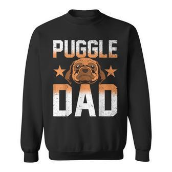 Mens Dog Lover Fathers Day Puggle Dad Pet Owner Animal Puggle Sweatshirt | Mazezy