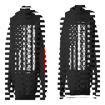 Mens Fathers Day Best Great Grandpa Ever With Us American Flag Sweatshirt - Thegiftio