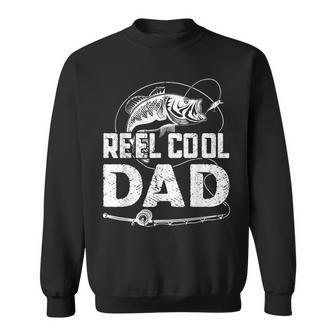 Mens Fathers Day Funny Fisherman Reel Cool Dad Fishing Lover Sweatshirt - Seseable