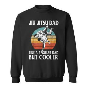 Mens Father’S Day Jiu Jitsu Dad Training Father Vintage Funny Sweatshirt - Seseable