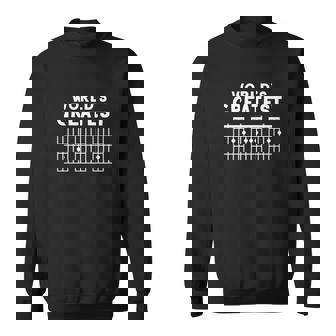 Mens Fathers Day Worlds Greatest Dad Guitar Chords Men Women Sweatshirt Graphic Print Unisex - Thegiftio